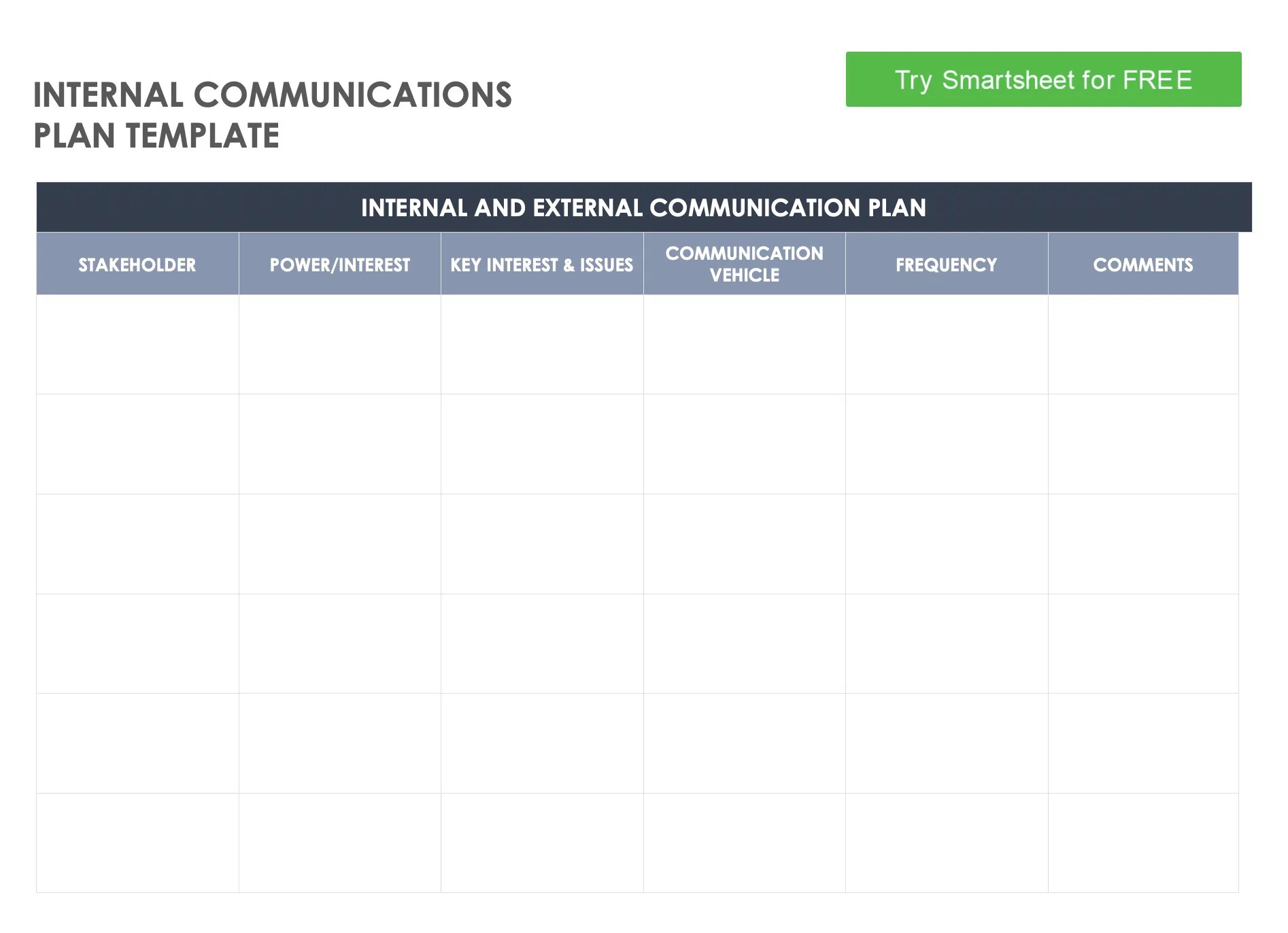Appendix A Communication Plan Template Pdf Business - Best Colorful Photos in HD